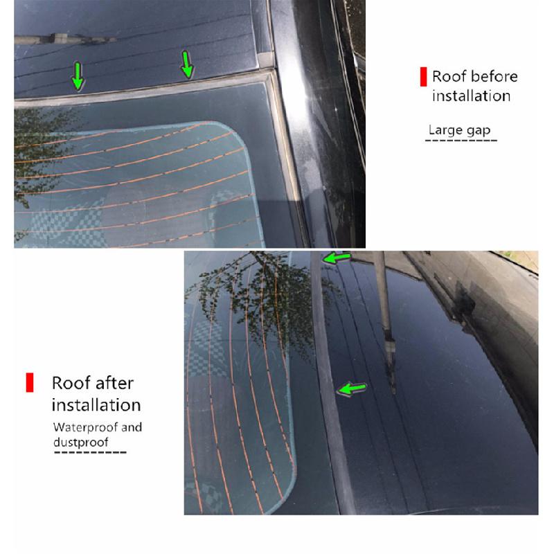 3 Meter Svart Bil Vindruta Kant Skydd Tätningslist T-Typ Gummitätning