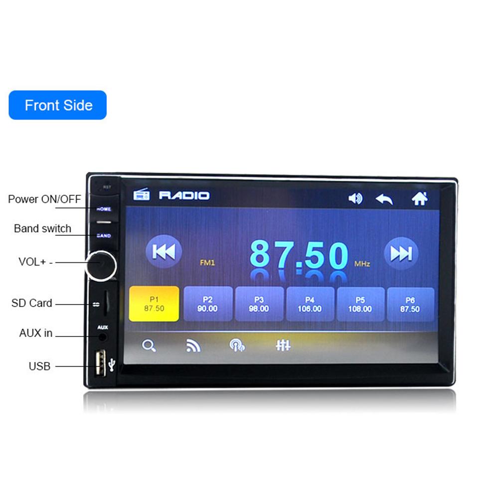 7018B Double 2 Din Car Video Player 7 inch Touch Screen Multimedia Player MP5 Player USB FM