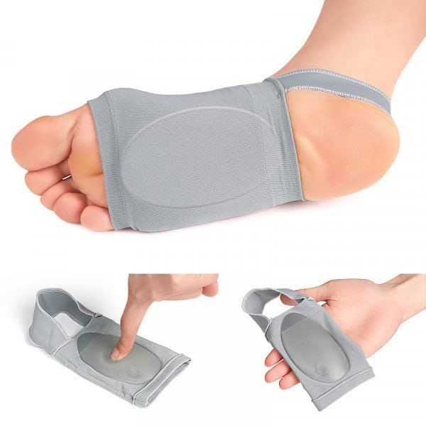 FALMAGU Spandex, M Flat Foot Arch Support For Men & Women | Medial Arch Support For Flat Feet Correction Sleeve With Cushion | Plantar Fasciitis