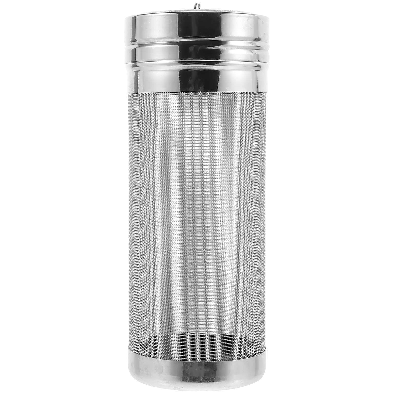 

Пивной фильтр из нержавеющей стали для заваривания хмеля, портативная трубка, бытовая краска, автоматическая сетка-паук 18X7X7CM серебряный