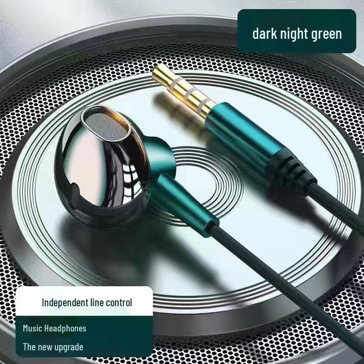 Kabelgebundene High-Definition-Metall-Ohrhörer, Typ-C In-Ear HIFI-Kopfhörer mit Kabelfernbedienung für Mobilgeräte, PC und Gaming