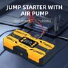 4-in-1 Car Jump Starter Power Bank with Air Compressor, 12V Portable Battery Booster for Auto Motorcycle LED Light & USB