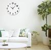 New arrive 3D acrylic mirror wall clocks quartz Needle watch modern horloge digital number clock home decor stickers SinglM8Y4D1