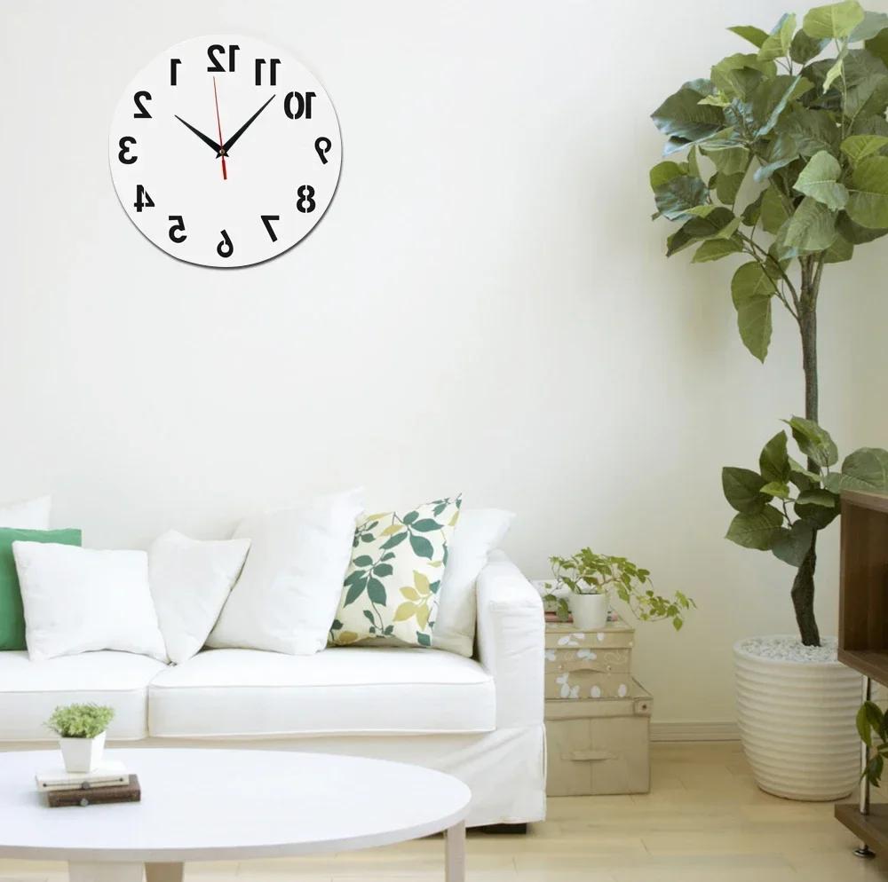 New arrive 3D acrylic mirror wall clocks quartz Needle watch modern horloge digital number clock home decor stickers SinglM8Y4D1