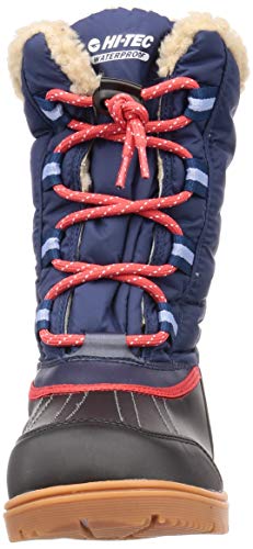 Hi-Tec Kids' Winter Boots, Waterproof, Foldable Spikes, Yurman Boots WP, Navy, 19 cm, 2E