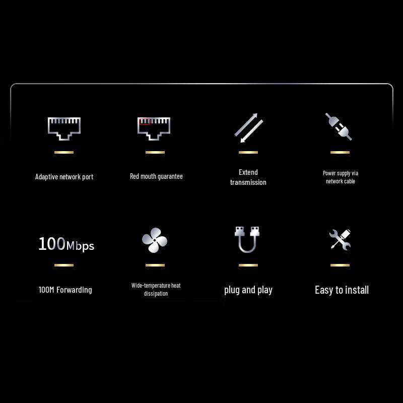 Hikvision 10-Port 100Mbps Unmanaged PoE Switch CN Plug (adapter Included)