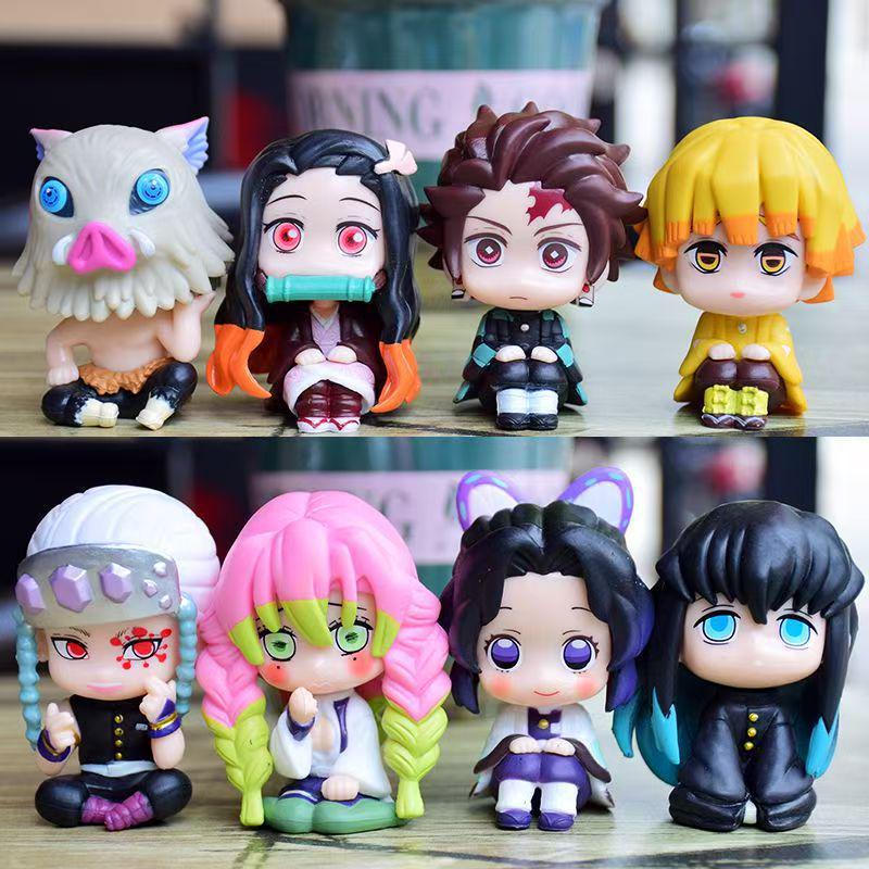 Demon Slayer Blind Box Action Figures: 10 Styles Featuring Tanjiro & Nezuko