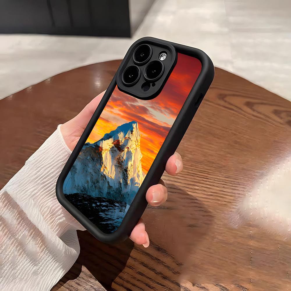 Husă de telefon Muntele Everest Pentru IPhone 17 Pro Max 15 Pro 16 14 Plus 12 13 Mini 11 Pro Antișoc Capac Moale