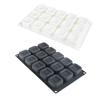 Professional 15 Compartment Square Molds Multiple Level Pastry Maker Silicone Bakewares For Mini Cheesecakes And Jellies