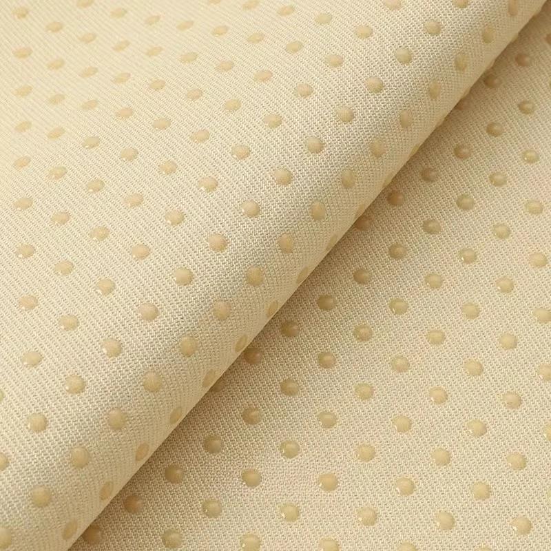 Polyester Anti Slip Cotton Fabric Drill Dotted Anti Skid NonSlip Gripping Material Rubber Coating Mat Cloth DIY Sewing Fabric