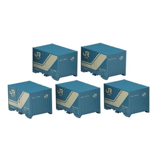 TOMIX N Gauge JR 18D-Type Container (5-Pack) 3307 Railway Model Supplies