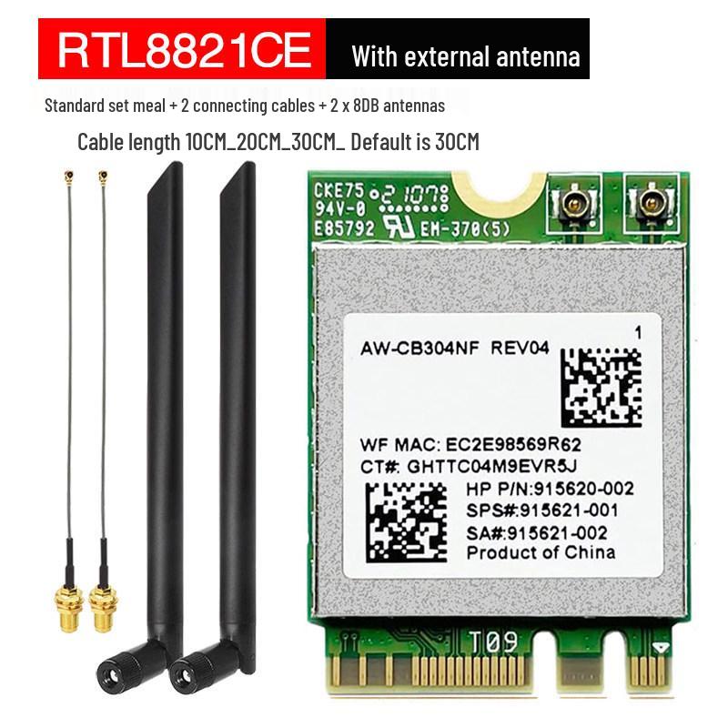 RTL8852CE/AE/BE WiFi 6E 5G Dual-Band Wireless Network Card for Desktop PCs with Bluetooth 5.3