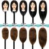 Real Hair Mannequin Head for Hairdressing: Perfect for Barber Apprentices, Perming, Dyeing, Cutting, Blowing, and Styling.