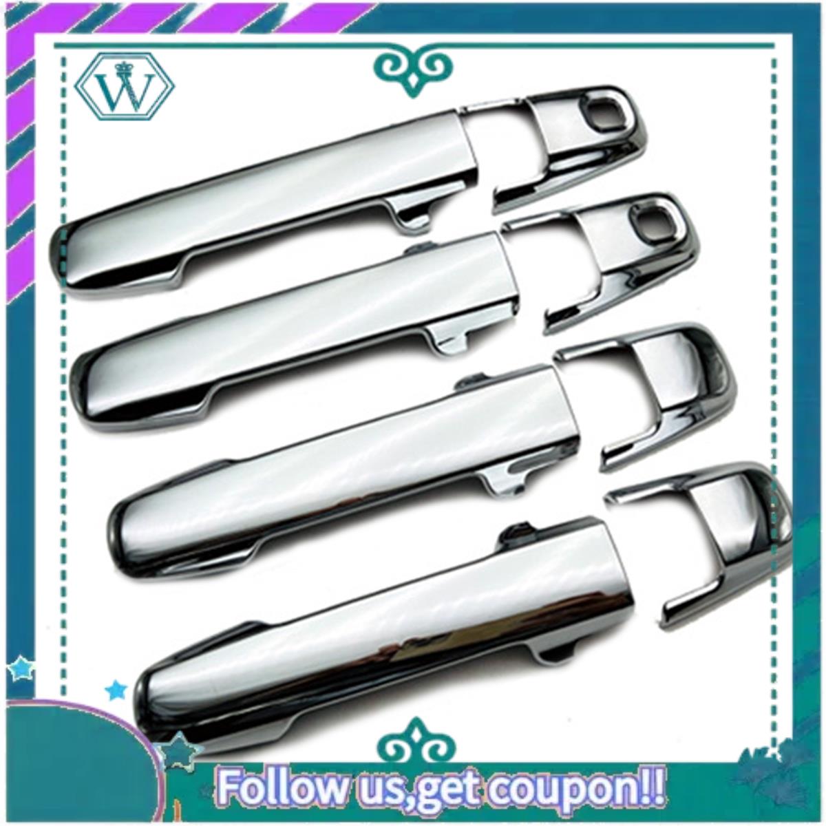AA92-For Suzuki Hustler MR52S/MR92S - Car Door Handle Cover Trim Decorator Sticker Exterior Accessories Carbon fiber pattern
