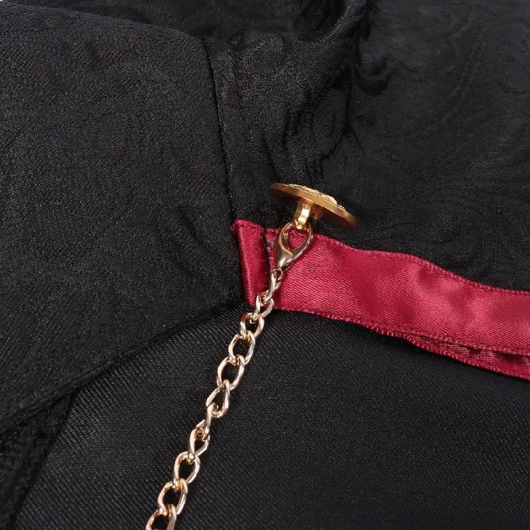 Halloween Cosplay Long Cape Vampires Cape with Chain Witch Cape Medieval Cloak Halloween Costumes Cape