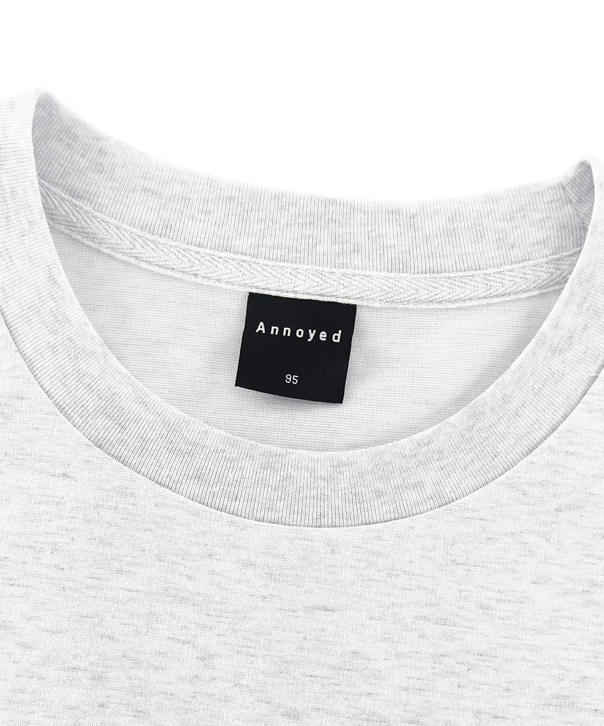 Eonoideu Smile Logo Short Sleeve T-Shirt Lq7Tu436_Light Grey