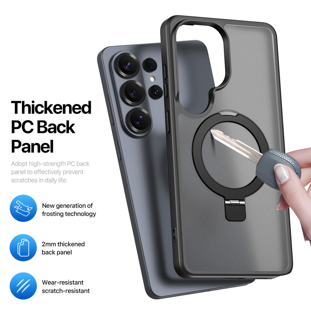 For Samsung Galaxy S26 Ultra Magnetic Case DUX DUCIS Yind Series Kickstand PC TPU Matte Phone Cover