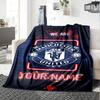 Manchester Customize Your Name Blanket Gift Customizable Blanket Soft Warm Cozy Perfect for Seaside Couch Office Living Room Four Seasons Multipurpose