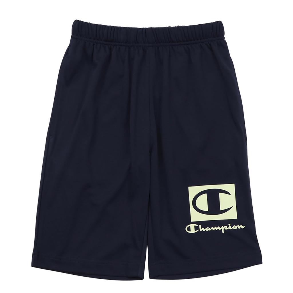 Champion Short Sleeve Crew Neck Graphic Logo Shorts Basic Size 110 Kids' T-Shirt, Quick-Drying, Print, T-Shirt & Set, Sports, CK-ZSW04, Lime,