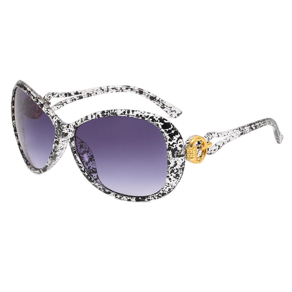 Fashion Retro Gradient Oval Women Sunglasses  Personality Colorful Frame Design Leisure Street Shooting Men Sun Glasses Uv400