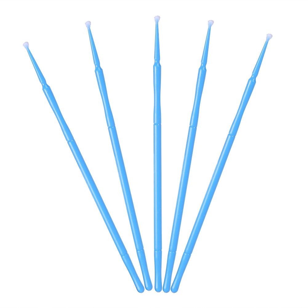 100PCSCelsiusBag Lady Disposable Extension Mascara Brush Eyelash Glue Cleaning Stick(Yellow)