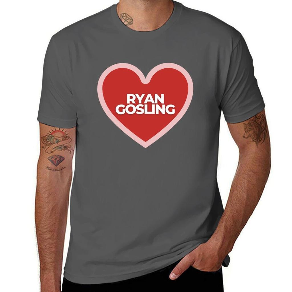 I Heart Ryan Gosling Tshirt Soft Basic Cotton Short Sleeve Tee