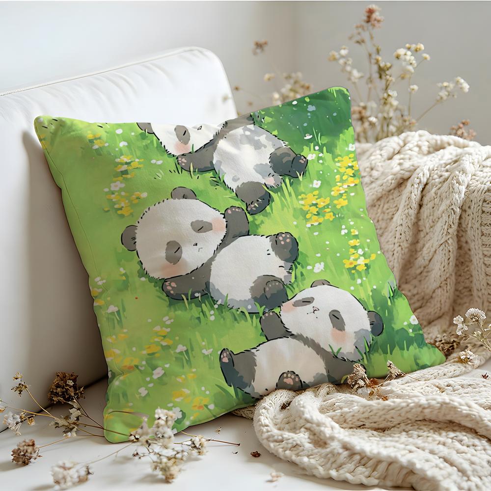 Cushion Cover  Linen  SkinFriendly Soft Decorative Case For Sofa Home Decor Cartoon Drawing Animal Pillow cover