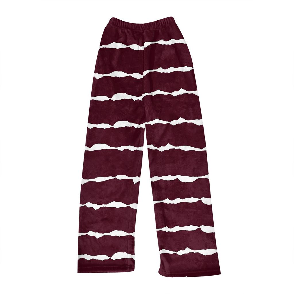 Women  Winter Plaid Pants Full Length Long Trousers Sports Pants