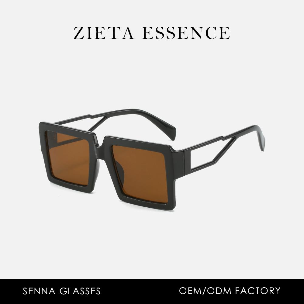 Large Frame Square Hollow G Sunglasses Square Frame Punk Street Shot Sunglasses Hip Hop Personality Glasses
