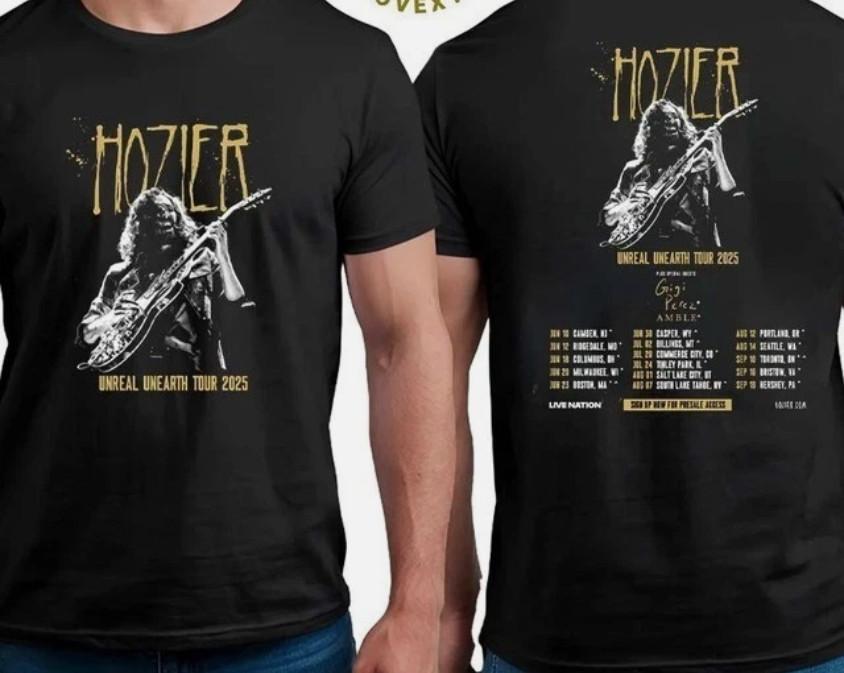 Hozier Unreal Unearth Tour 2026 North America T-Shirt S