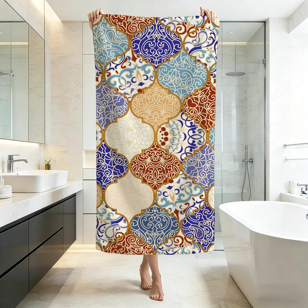 Moroccan Mosaic Towel Five-Star Hotel Quality Eco-Friendly Ultra Soft Thick Towels & Beach Towels