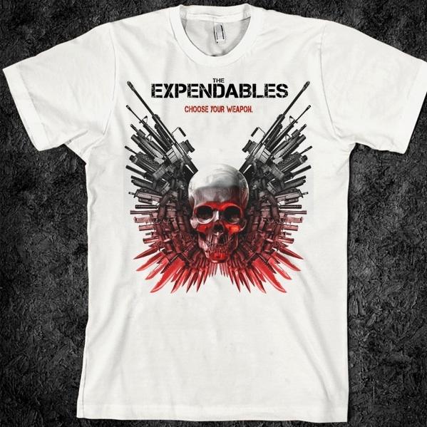 action t shirt django kill bill short the expendables Rambo sleeve movie XXXXL