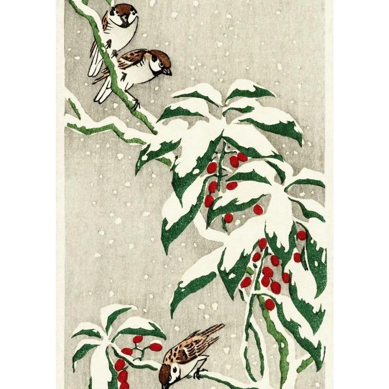 Chinese Ink Style Frameless Canvas Painting Decorative Art Printing Poster Image Home Living Room Bedroom Decor Frameless Gifts