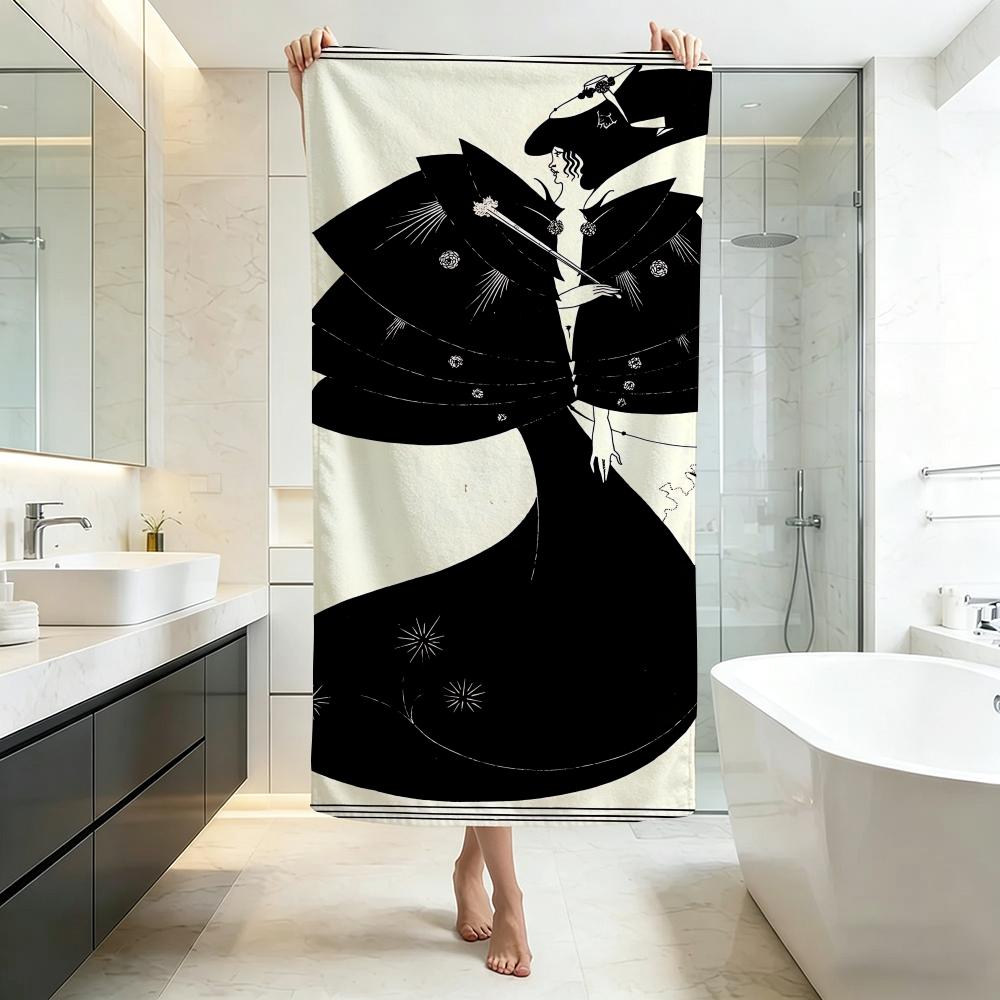 Elegant A-Aubrey BeardsleyS Towel Five-Star Hotel Quality Eco-Friendly Ultra Soft Thick Towels & Beach Towels