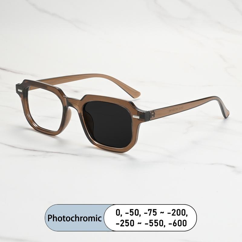 Square Classic Rice Stud Spectacle Frame Men Myopia Glasses Prescription Nearsight Anti Blue Light Women Short Light Eyewear