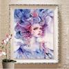 Full Square Diamond Painting Fish and Girl Cross Stitch New Arrival Diamond Embroidery Landscape Decor for Home Girl Gift