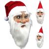 Merry Christmas Santa Claus Latex Mask Santa Claus Masquerade Dress Xmas Party
