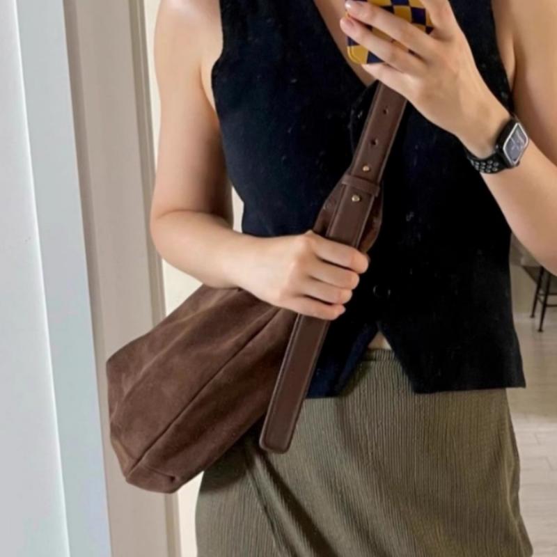 Retro Knödeltasche für Damen Neue Mode Schulter-Umhängetasche Herbst Winter Vielseitige Lässige Handtasche