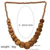 Collana in Legno Stile Africano Retrò Bohemien