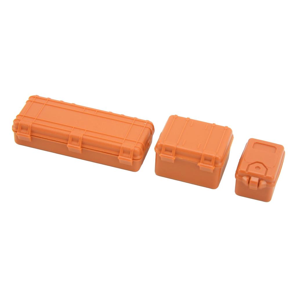 3 Pcs RC Car Simulation Luggage Case Large Medium Small RC Crawler Suitcase Decoration for 118