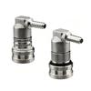 Lock Disconnect with Elbow 90-Degree Keg Fitting Stainless Steel Corny