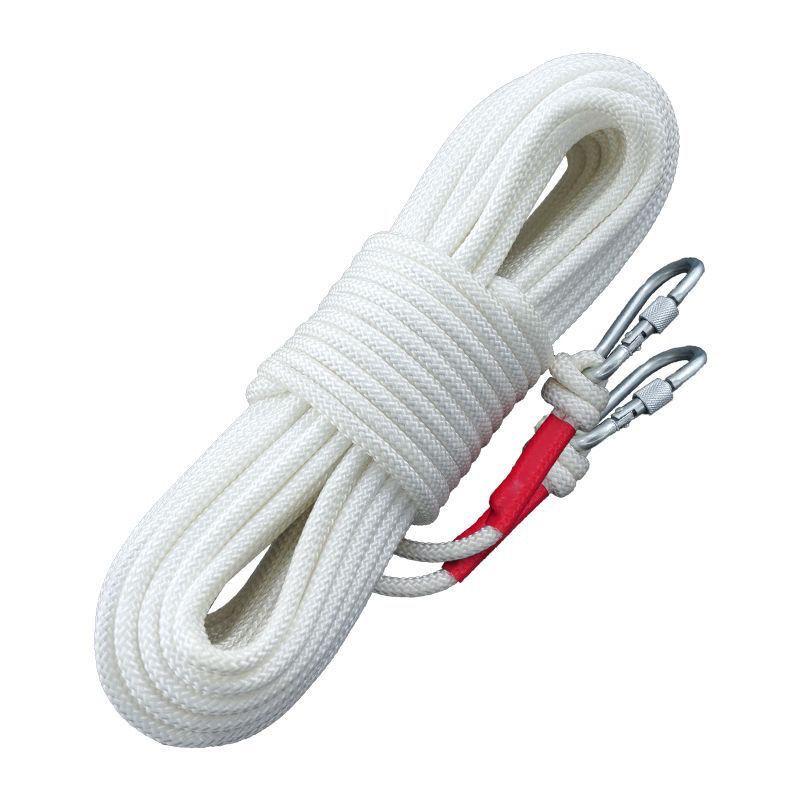 Household Steel Wire Core Thickened Wear-resistant Clothesline Emergency Safety Ropes for Escape Rescue Outdoor Nylon Rope 1 rope with 2hooks