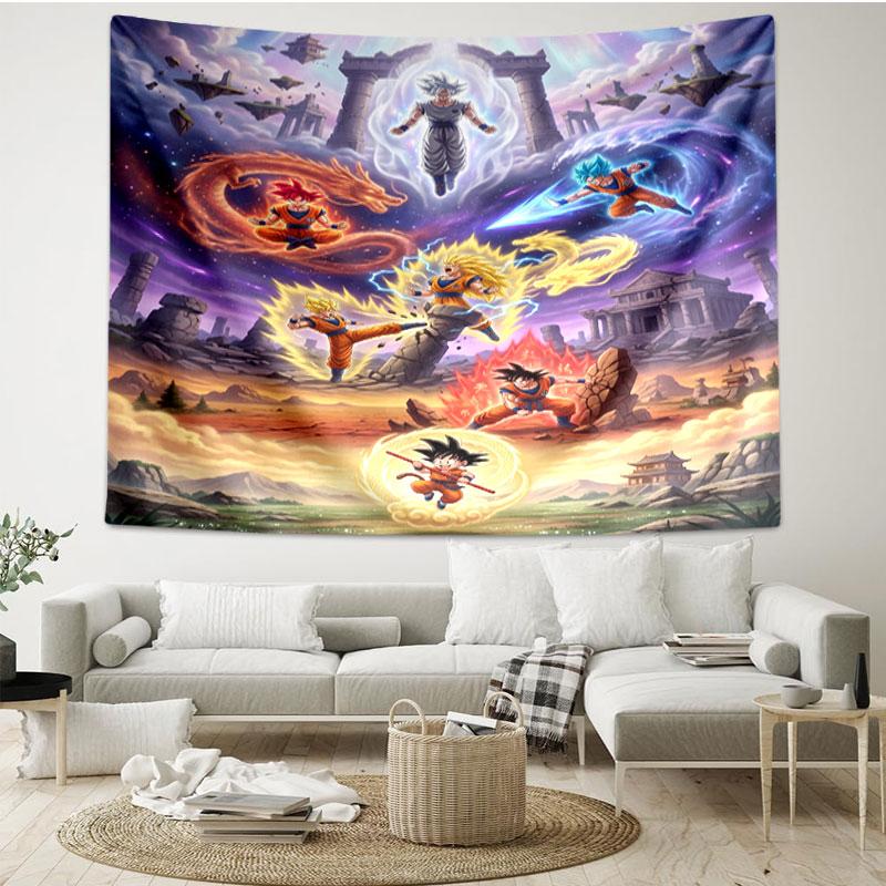 Dragon Ball Print Tapestry - Portable Wall Decor Cloth, for Home, Dorm, Travel, Bedroom, Living Room - Ideal Birthday Housewarming Gift