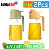 1-4Pcs 2in1 Oil Sprayer Bottle Plastic BBQ Cooking Oil Dispenser Olive Oil Pourers Sprayer Kitchen Baking Mister Vinegar Bottle