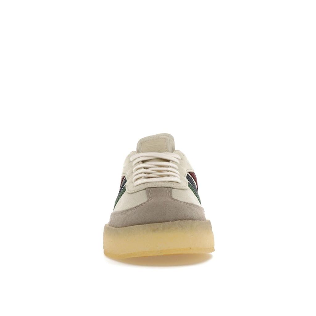 Ronnie Fieg X Clarks X Adidas 8th Street Samba Kithmas Collection - Multi-Color Stripes Men Sneakers Cream Chalk-White Collegiate-Green IE4032