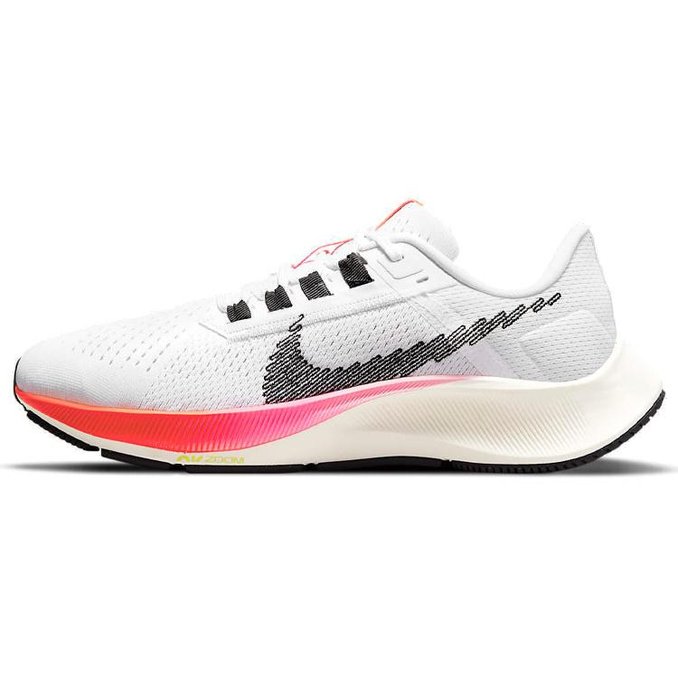 Nike Womens Air Zoom Pegasus 38 'Rawdacious' (women's sizes) White / Football Grey / Pink Blast / Black Running Shoes DJ5401 100