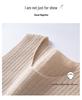 Women's 100% Pure Cashmere Round Neck Sleeveless Knit Vest for Autumn/Winter