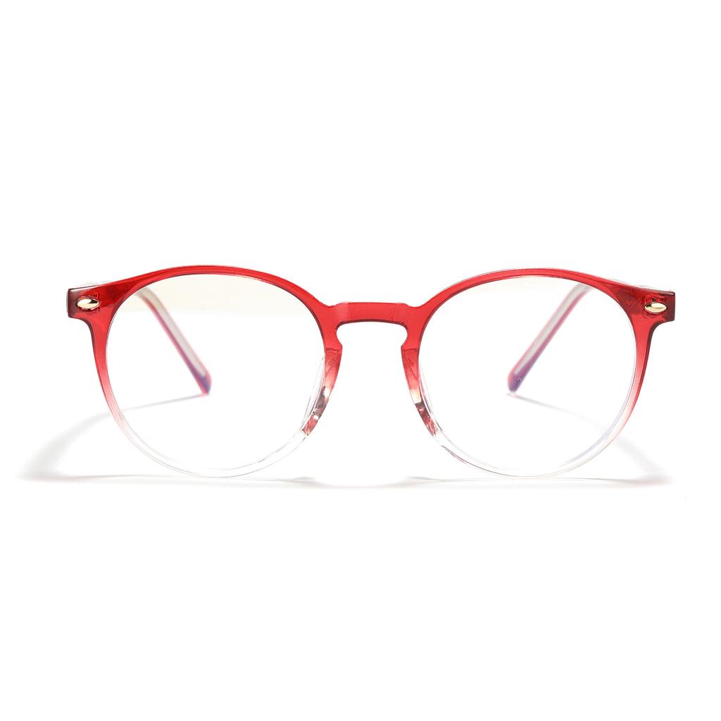 Round Glasses Men'S 8840 Candy-Colored Flat Glasses Women'S College Wind Sweet Plain Mirror