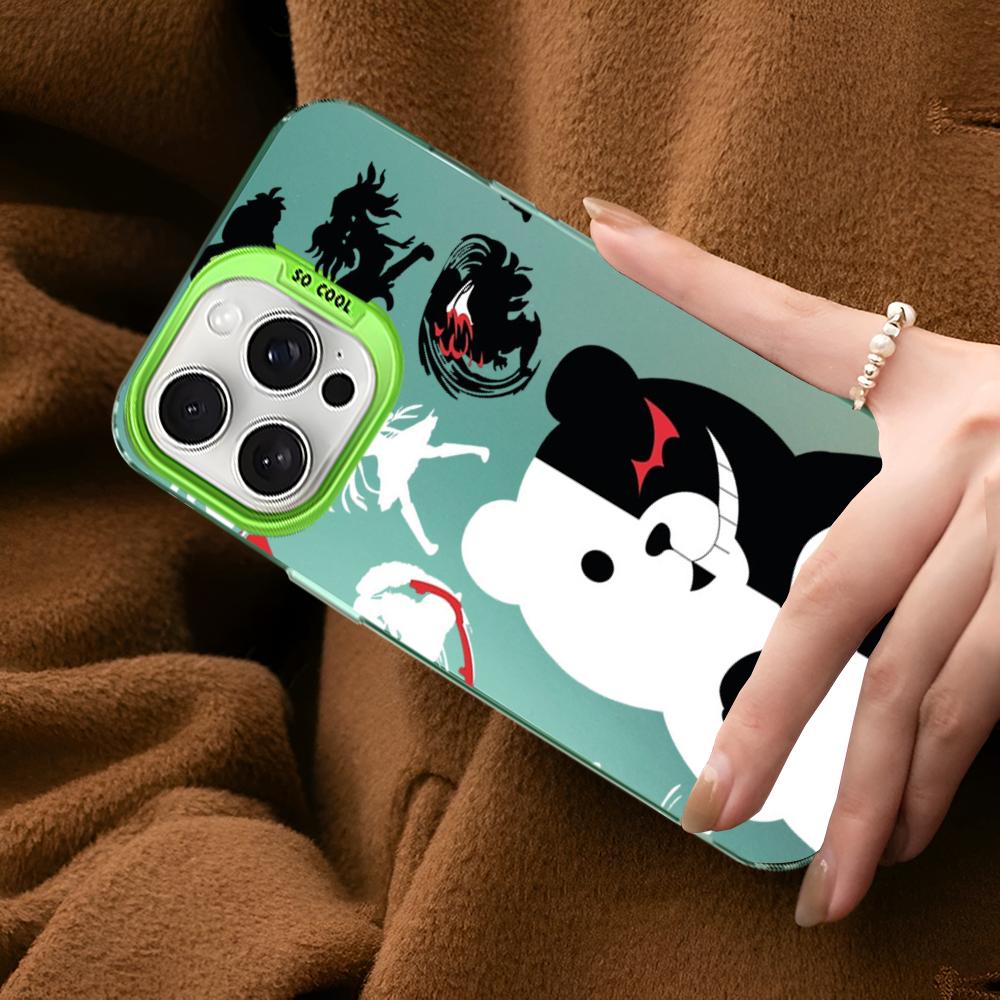 Danganronpa Junko Enoshima Monokuma Phone Case For IPhone 16 15 14 13 12 11 Pro Max X XR XSMAX 8 Matte Shockproof Back Cover