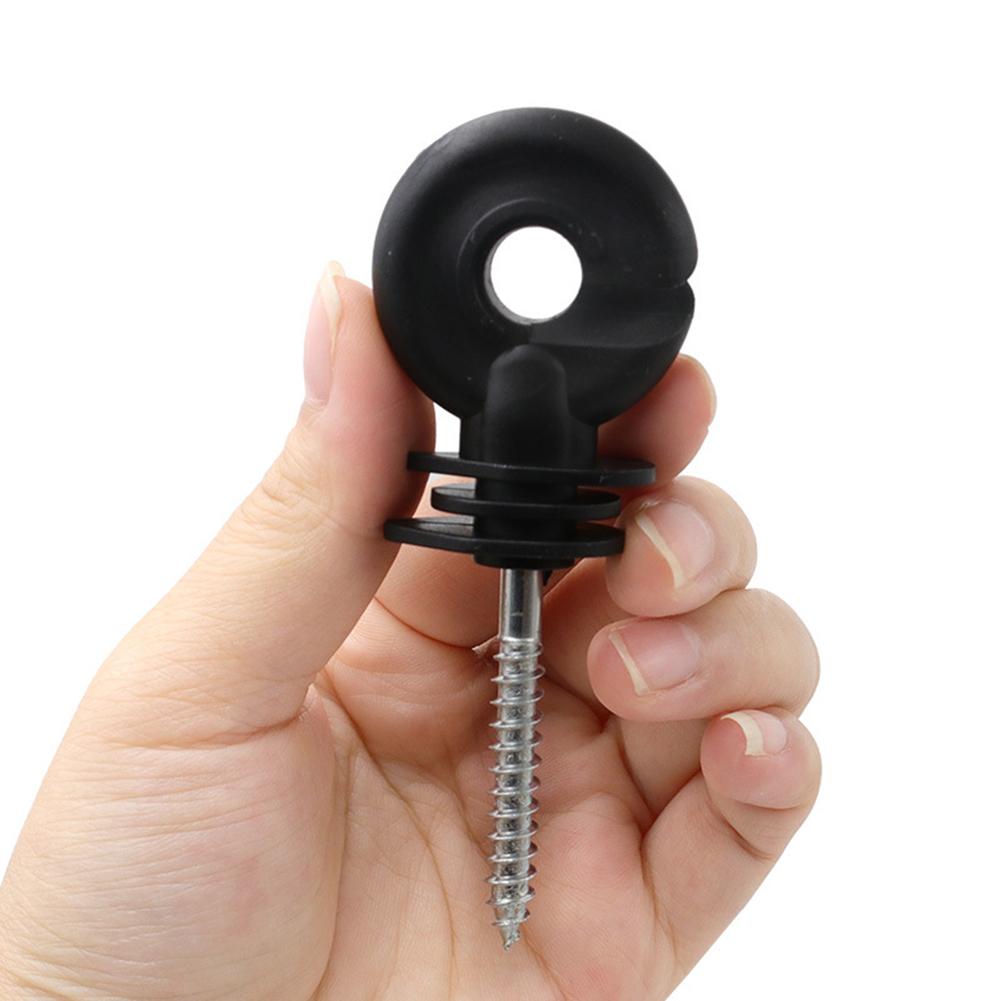 Outdoor Garden Livestock Thread Hook Fence Insulator Electric Fence Long-lasting Screw-In Animal Fence Brand New